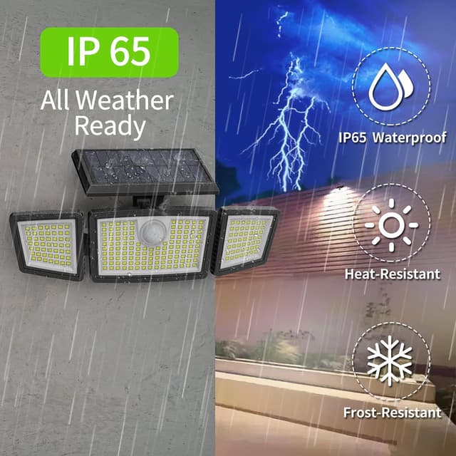 Thumbnail 4 de Solar Lights Outdoor 225 LED 360° motion light