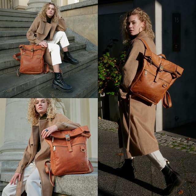 Thumbnail 6 de Berliner Bags Utrecht M Rolltop-Rucksack Leder 15