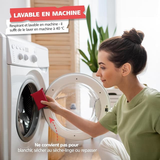 Detalle de SPRINGER ZX1200 – Lot de 2 éponges double face pour pare-brise anti-buée (sans traces, sans peluches)