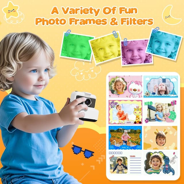 Detalle 1 de CAMCLID Fotocamera Bambini istantanea 3 pollici