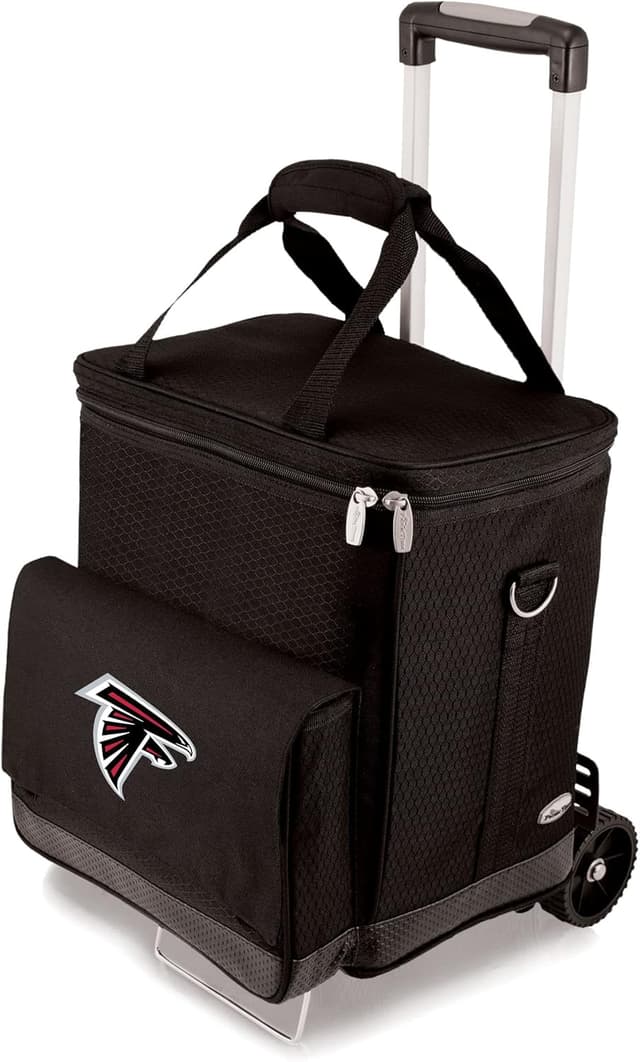Detalle de Picnic Time NFL Cellar 6-Bottle Wine Carrier & Cooler Tote with Trolley (Unisex-Adult)
