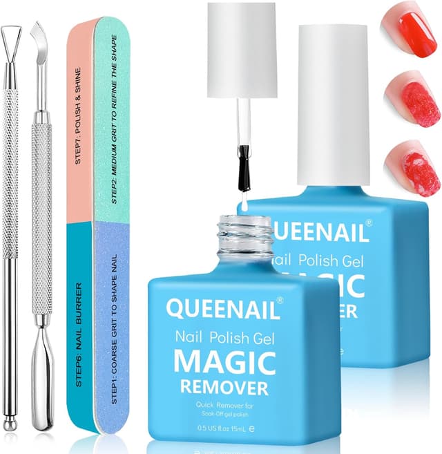 Detalle de Quitaesmalte gel 2 piezas rápido y fácil