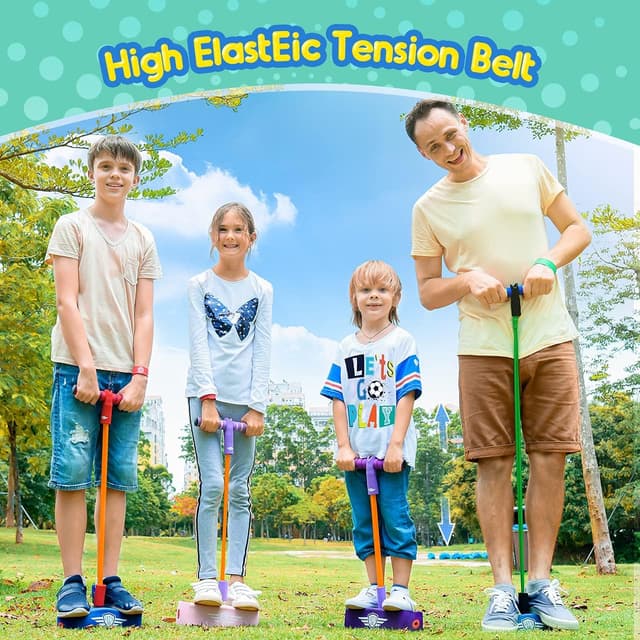 Detalle de Foam pogo jumper for kids, 5 squeaks