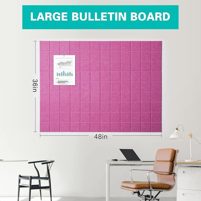 Detalle 2 de Cork Board 48" x 36" bulletin board 🖼