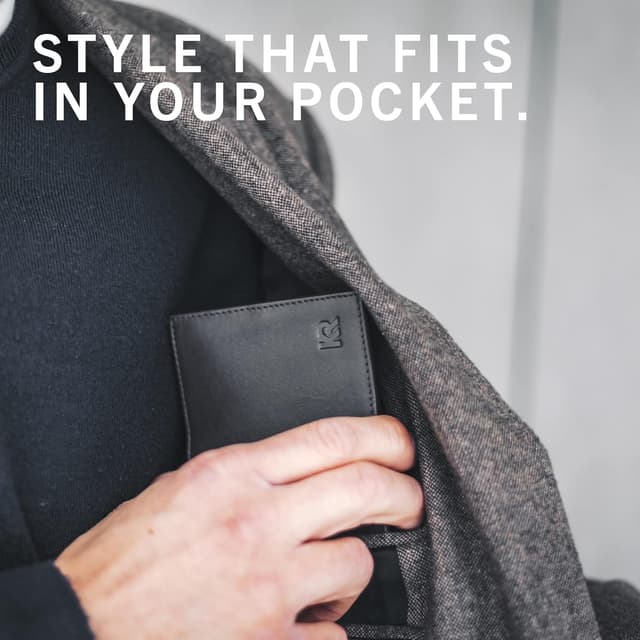 Thumbnail 5 de KRONIFY Geldbörse aus Leder Herren, RFID Schutz, 13 Fächer 👛