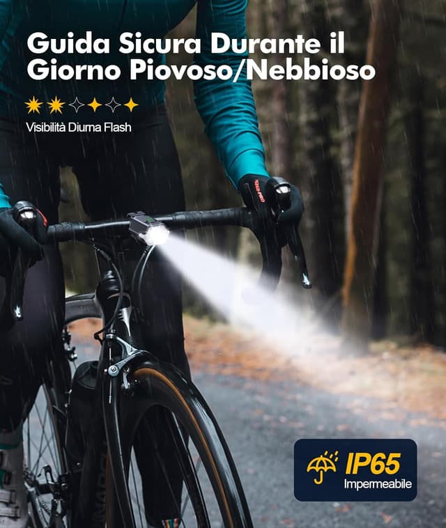 Thumbnail 5 de CIRYCASE Luci Bicicletta LED 360°