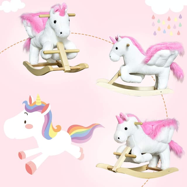 Thumbnail 5 de HOMCOM Kids Rocking Unicorn Toy