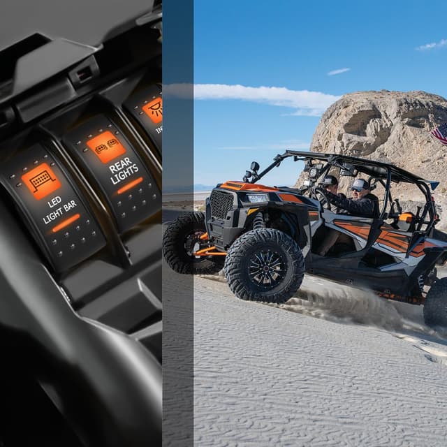 Thumbnail 6 de Nilight UTV LED Light Bar Rocker Switch On Off 5 PIN SPST 12V 24V Toggle đź›