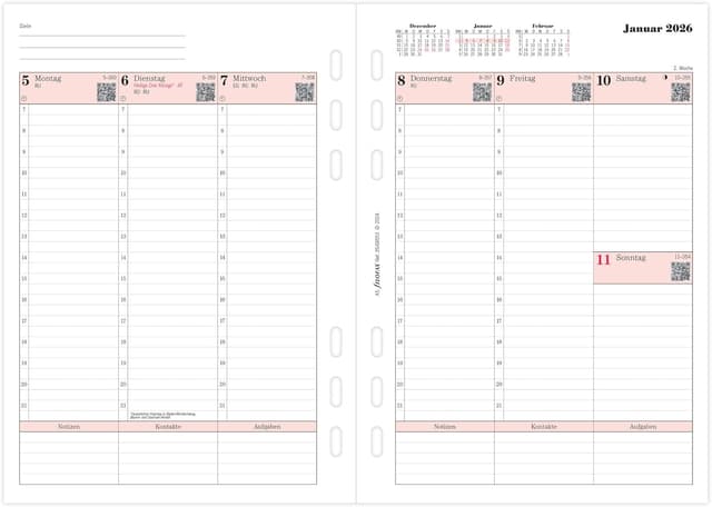 Detalle 2 de Filofax Kalender A5 Prof. 2026 đź“”