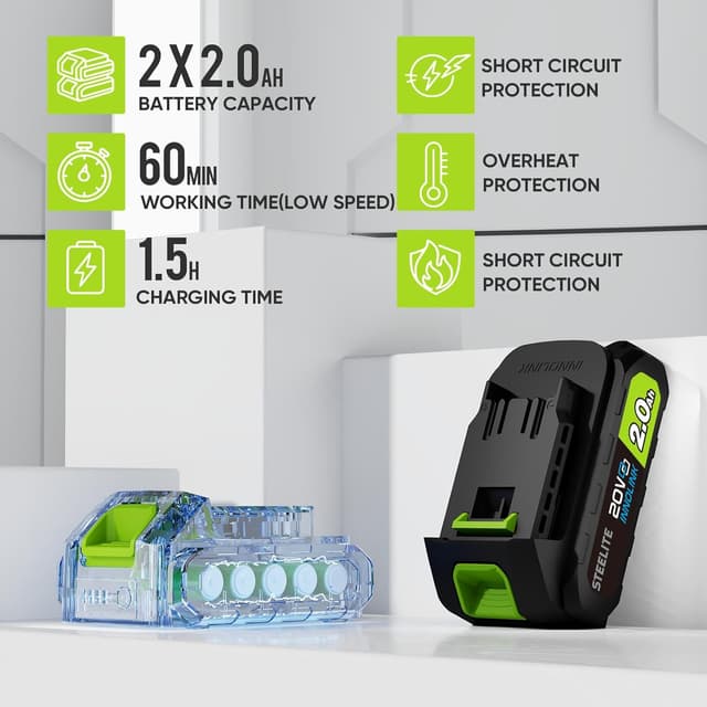 Detalle 2 de STEELITE 21V Cordless Leaf Blower