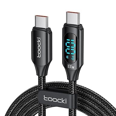 Imagen de toocki Cable USB C a USB C 100 W ⚡ Carga Rápida 2M en OfertitasTOP