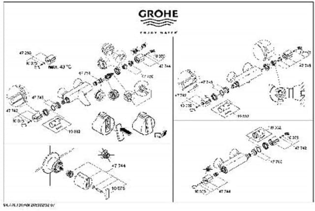 Thumbnail 2 de GROHE 47744000 Poignée d'arrêt