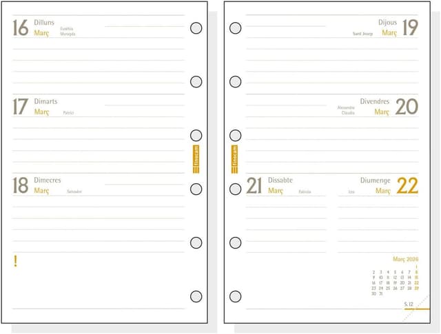 Thumbnail 3 de Finocam Agenda Organizador 2026 Semana Vista Horizontal