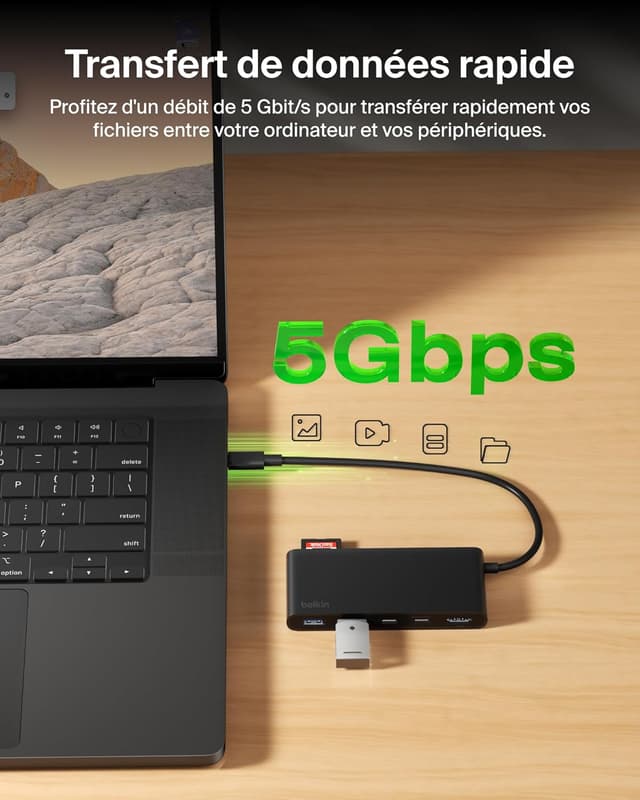 Thumbnail 5 de Belkin Hub USB-C 7 ports HDMI 4K