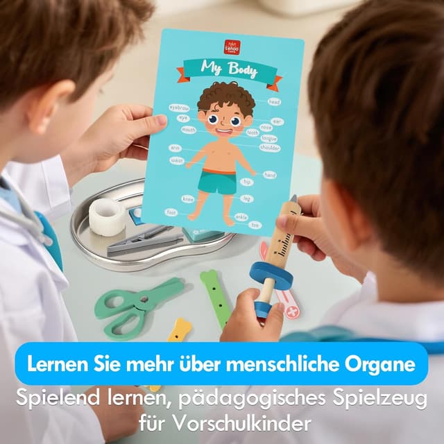 Detalle 2 de Lehoo Castle Arztkoffer Kinder ab 3 Jahren