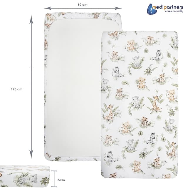 Thumbnail 3 de Medi Partners Spannbettlaken 60x120 3er Pack