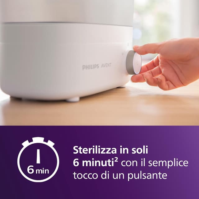 Detalle de Philips Avent SCF291/00 sterilizzatore elettrico a vapore per biberon fino a 6 pezzi (design modulare)