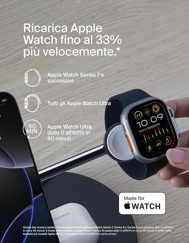 Thumbnail 3 de Belkin BoostCharge 3 in 1 Qi2 Caricatore