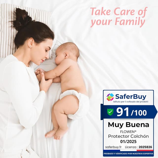 Thumbnail 1 de Protector Colchón 140x200 cm Impermeable y Transpirable