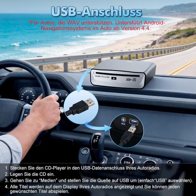 Detalle de Timzeit Externes CD-Laufwerk mit USB