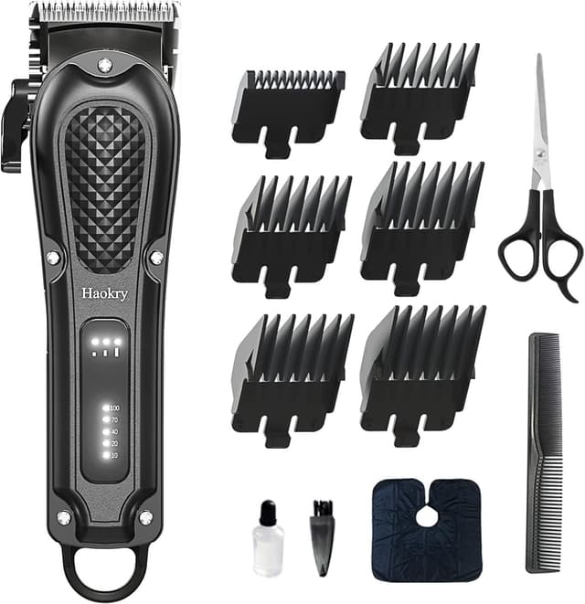 Detalle de Haokry Haarschneider Profi kabellos 200 Min