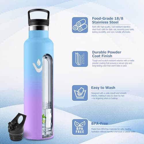 Thumbnail 1 de Botella Agua Térmica 1 L, acero inoxidable 🚰