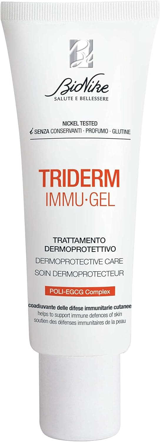Detalle de BioNike Triderm Immugel: trattamento dermoprotettivo lenitivo per irritazione localizzata, azione antivirale e antifiammatoria, 30 ml