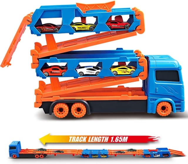 Thumbnail 2 de VATOS Transport Truck 6 Spielzeugautos