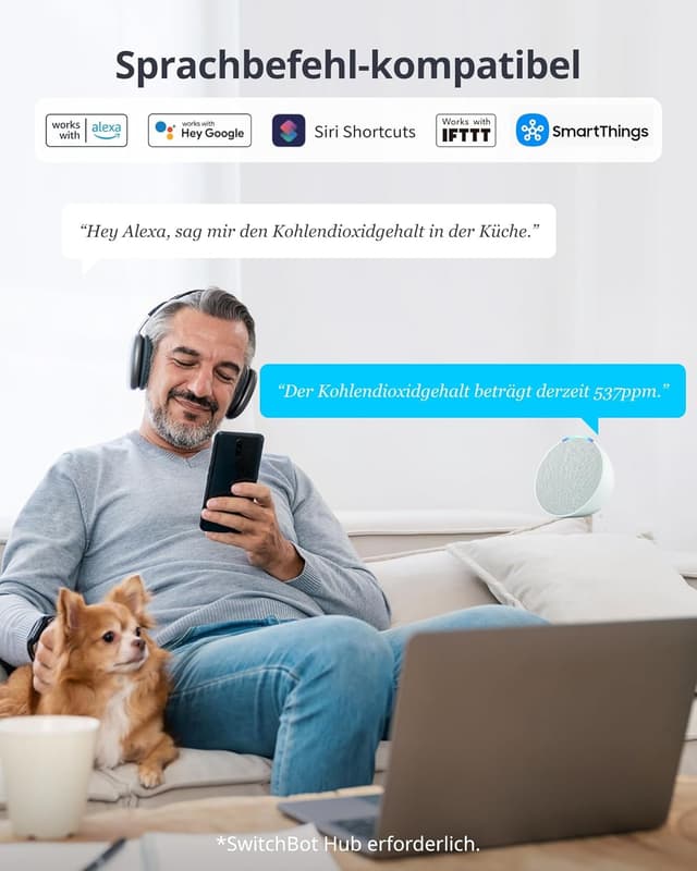 Thumbnail 6 de SwitchBot CO2-Melder 2 Jahre đŹ