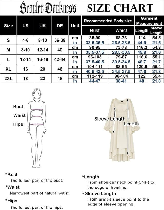 Thumbnail 6 de SCARLET DARKNESS Abito rinascimentale lungo 👗