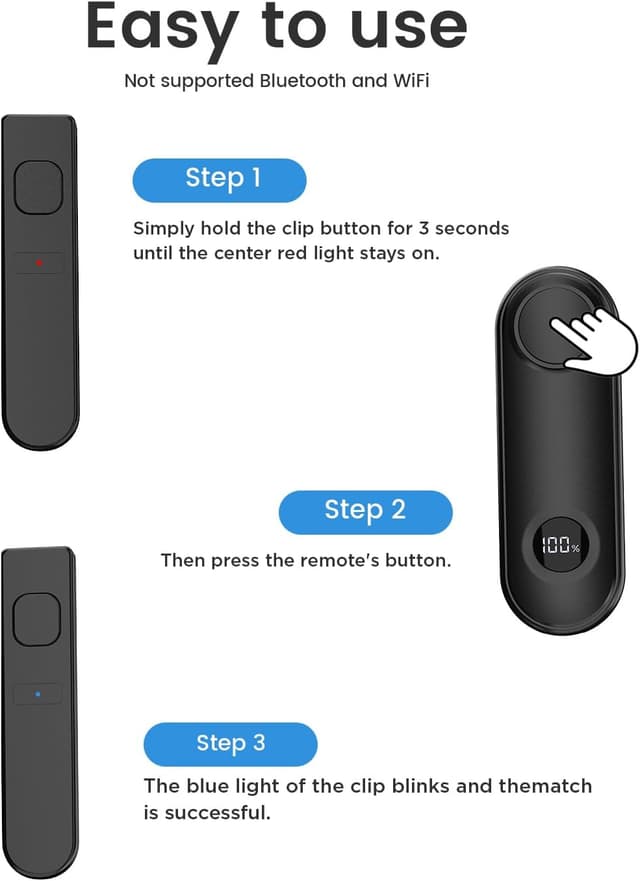Detalle 2 de RF Fernbedienung Seitenwenden zum Lesen