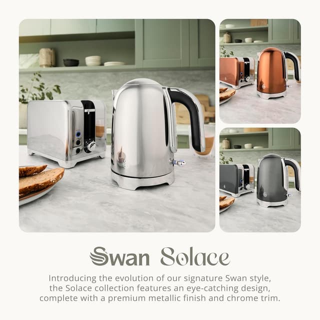 Thumbnail 4 de Swan SK19026SS Solace Cordless Kettle