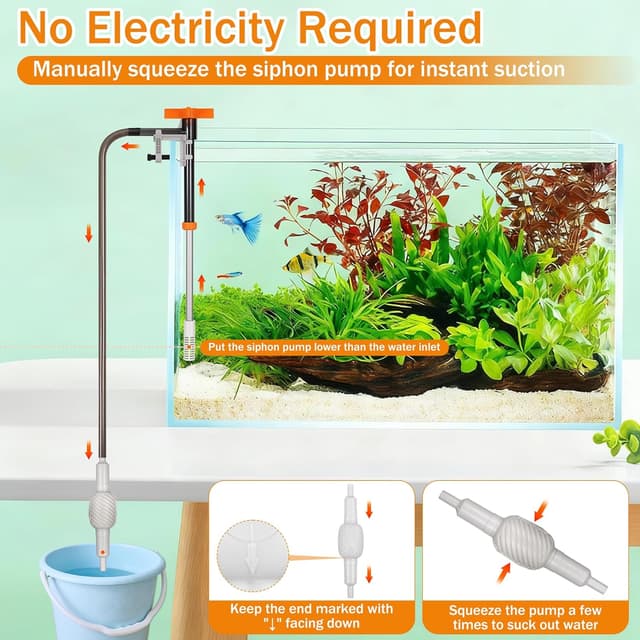 Thumbnail 5 de Fentar Aquarium Reiniger Sauger 3-in-1 44-57 cm