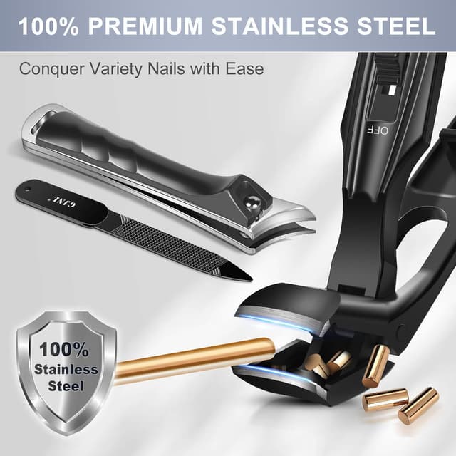 Thumbnail 6 de Zehennagelknipser für dicke Nägel für Senioren mit abgewinkeltem Kopf und Fangern – schräg gebogene Klinge