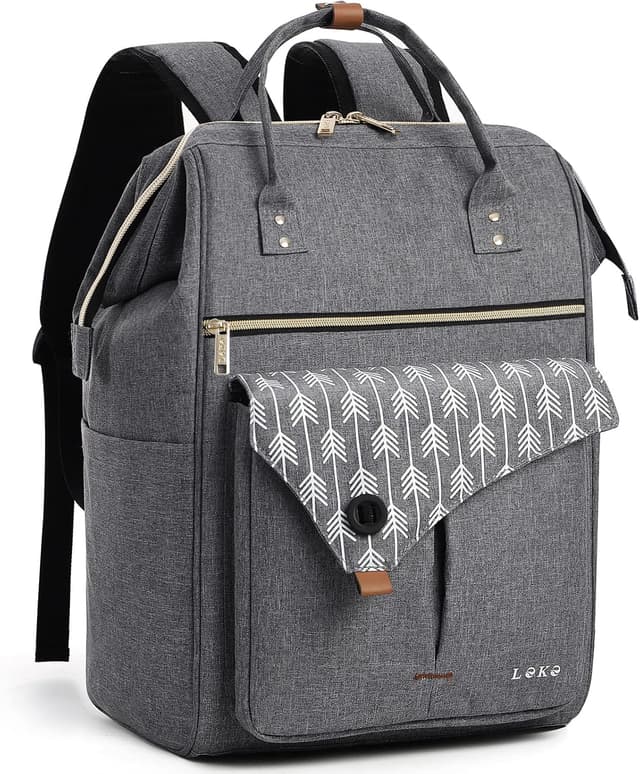 Detalle de Lekesky Laptop Rucksack 15,6 Zoll Grau