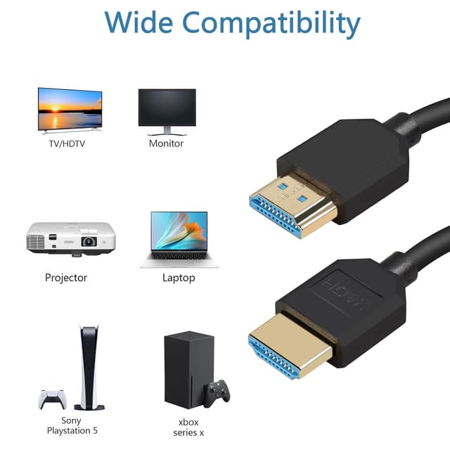 Thumbnail 5 de 8K HDMI 2.1 Kabel 0,3 m mit 48 Gbit/s