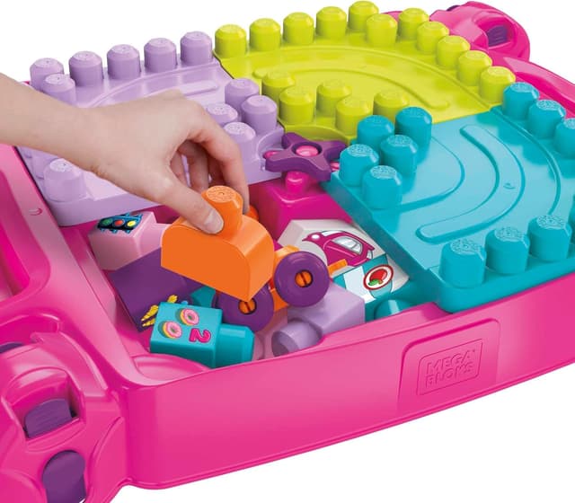 Thumbnail 3 de MEGA Bloks FFG22 Mesa de Construcción Rosa para Bebés 🏗