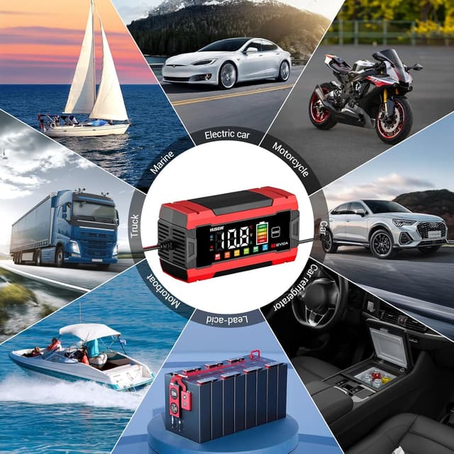 Thumbnail 3 de 10A Autobatterie Ladegerät 12V LiFePO4