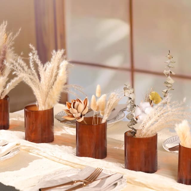 Thumbnail 4 de Glass Cylinder Vases 4"+6" for Centerpieces