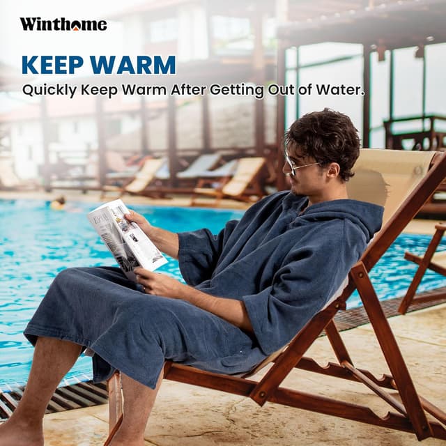 Detalle 2 de Winthome poncho absorbant 180 cm