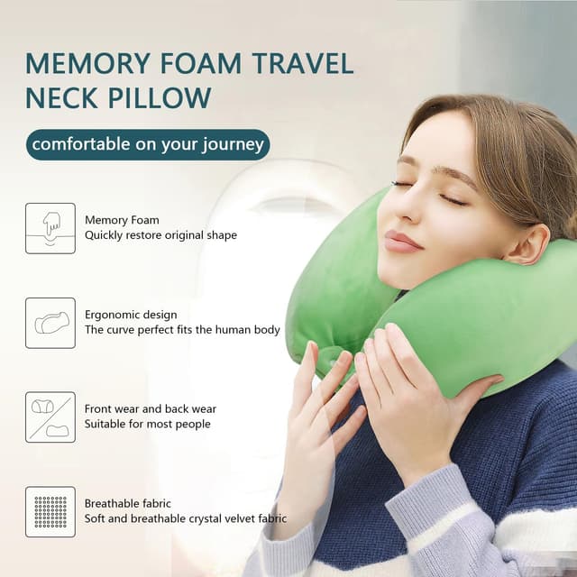 Detalle 2 de FEUFOAM neck travel pillow memory foam