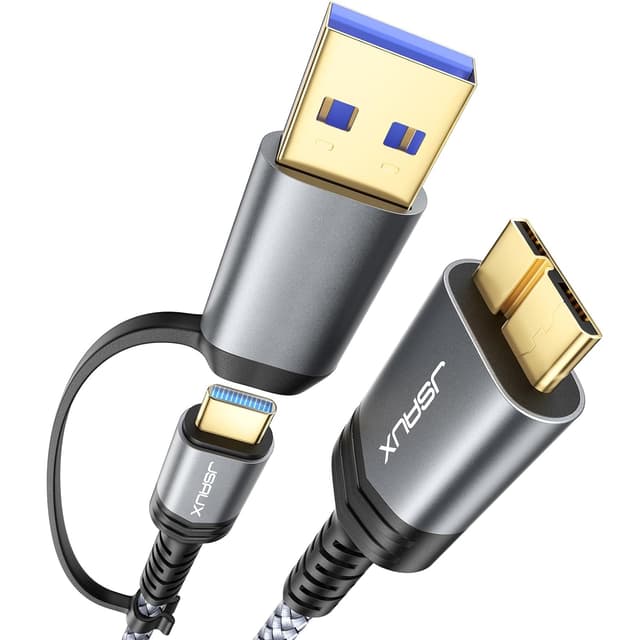 Imagen de JSAUX Cavo Micro B a USB C/A 0,5 m 20Gbps en OfertitasTOP