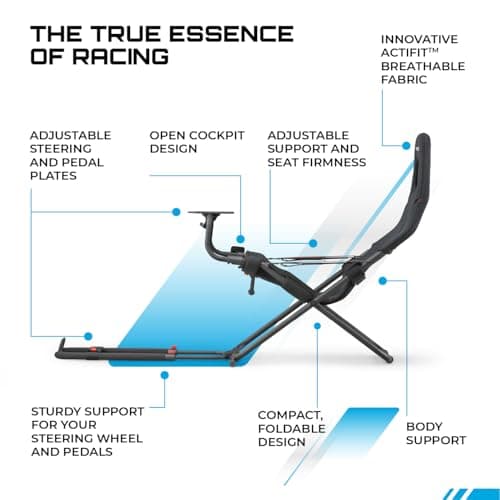 Detalle de PLAYSEAT Challenge ActiFit: cabina de carreras plegable para poco espacio