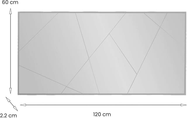 Detalle de Specchio Rana Dmora 120x60 cm bianco