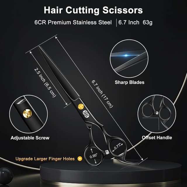 Thumbnail 1 de CIICII 6.7 Inch Hair Cutting Scissors Set