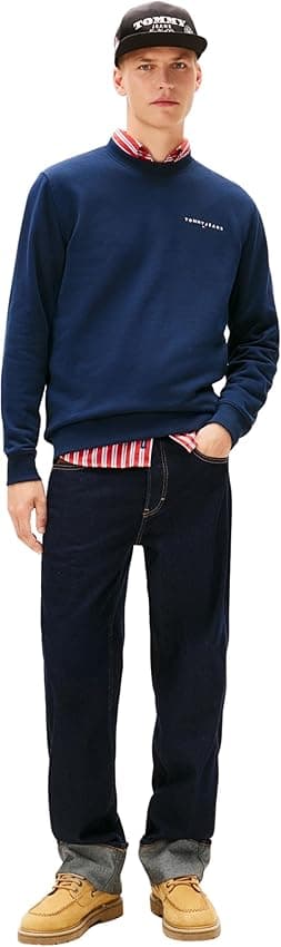Detalle 2 de Tommy Jeans TJM Reg Linear Crew Sudadera XS