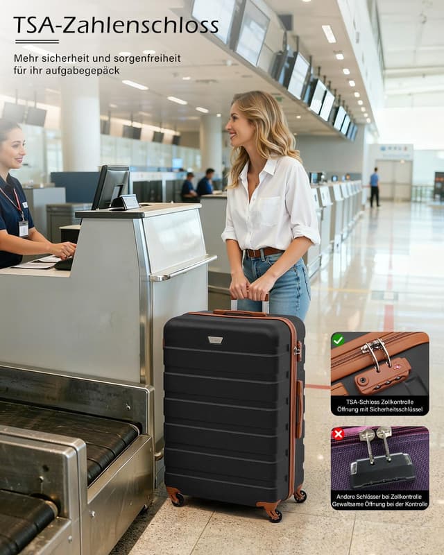 Thumbnail 5 de Coolife Mittelgroßer Koffer 67 cm