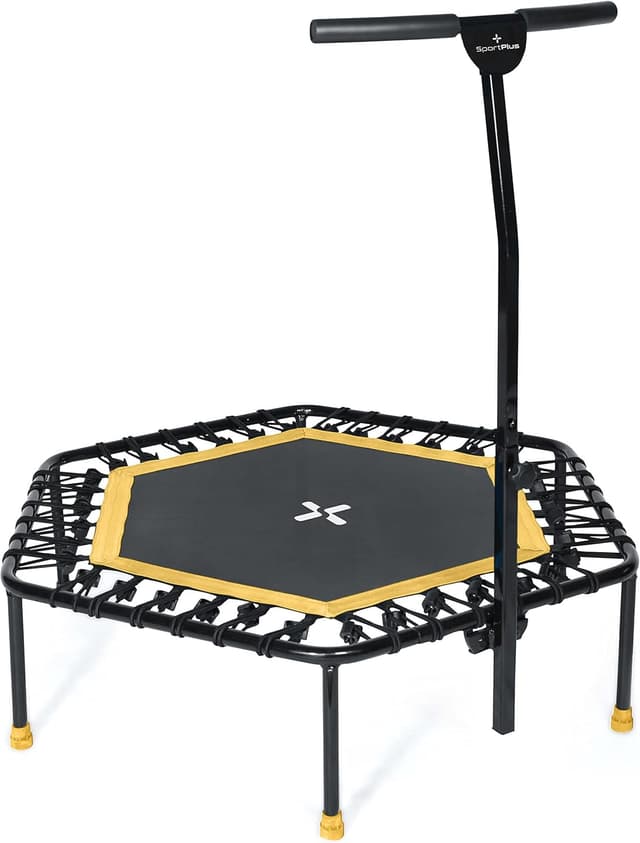 Detalle de SportPlus Fitness Trampolin entrenamiento seguro