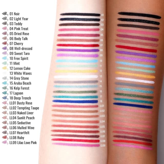 Detalle de OULAC Grau Lipliner wasserfest – drehbarer, lang anhaltender Konturenstift mit mattem Finish