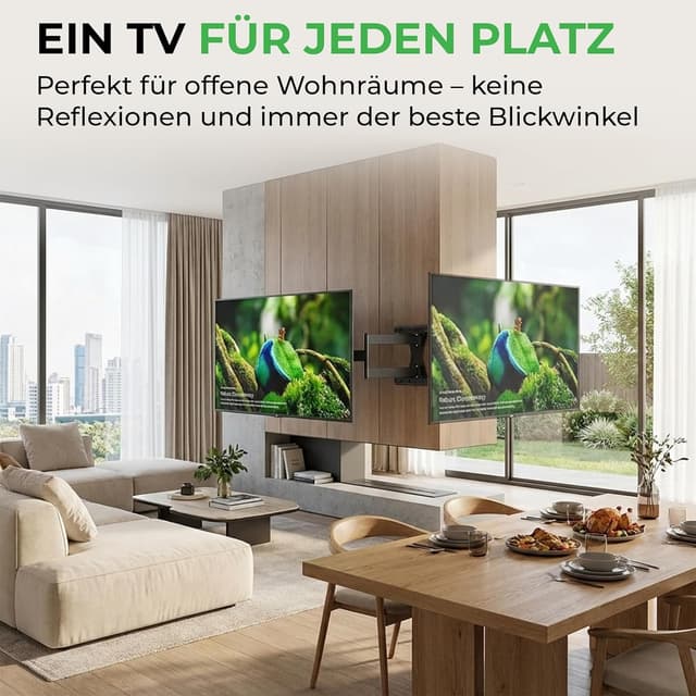 Detalle de XTRARM TiTon TV-Wandhalterung 120 cm (für große Bildschirme, bis 40 kg)